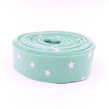 Load image into Gallery viewer, Quilt Binding White Stars Aqua Blue J Wecker Frisch
