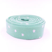 Load image into Gallery viewer, Quilt Binding White Stars Aqua Blue J Wecker Frisch
