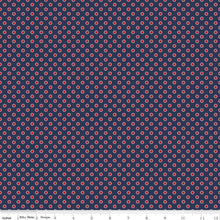 Load image into Gallery viewer, Picadilly Dots Navy Blue Amanda Castor Riley Blake Designs Half Yard

