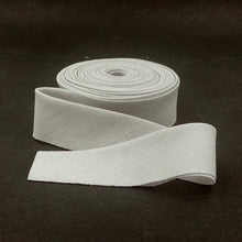 Load image into Gallery viewer, Bias Quilt Binding Linen Blend 1 1/4" Single Fold Binding Silver Gray
