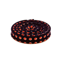 Load image into Gallery viewer, Double Fold Bias Tape 1/2'' Picadilly Dots Navy Patriotic Bias Binding Red White Blue
