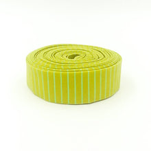 Load image into Gallery viewer, Quilt Binding Tula Pink True Colors Tiny Stripe Moonglow Green 1 1/4&quot; Single Fold Binding
