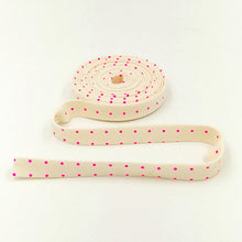 Load image into Gallery viewer, Double Fold Bias Tape 1/2'' True Colors Tiny Dots Cosmic Cream Tula Pink Bias Binding
