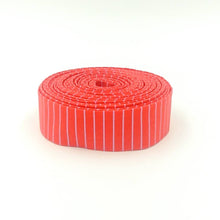 Load image into Gallery viewer, Quilt Binding Tula Pink True Colors Tiny Stripe Wildfire Red 1 1/4&quot; Single Fold Binding
