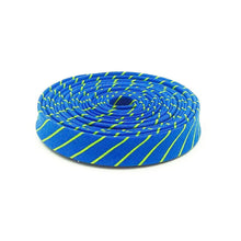 Load image into Gallery viewer, Double Fold Bias Tape 1/2'' True Colors Tiny Stripes Clarity Blue Tula Pink Bias Binding
