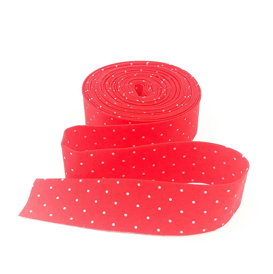 Quilt Binding Tula Pink True Colors Tiny Dot Watermelon Red
