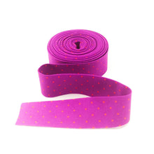 Load image into Gallery viewer, Quilt Binding Tula Pink True Colors Tiny Dot Thistle Purple/Orange
