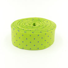 Load image into Gallery viewer, Quilt Binding Tula Pink True Colors Tiny Dot Meadow Green 1 1/4" Single Fold Binding
