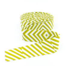 Load image into Gallery viewer, Quilt Binding Tula Pink Moon Garden Lazy Stripe Dawn Yellow
