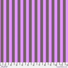 Load image into Gallery viewer, Tula Pink True Colors Tent Stripe NEON Mystic Purple Fabric Half Yards
