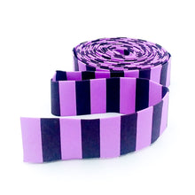 Load image into Gallery viewer, Quilt Binding Tula Pink NEON Tent Stripe Mystic Purple 1/2&#39;&#39; Stripe 1 1/4&quot; Single Fold Binding
