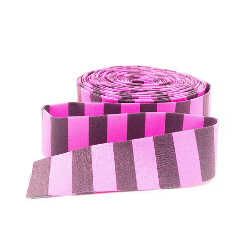 Quilt Binding Tula Pink NEON Tent Stripe Cosmic Pink 1/2'' Stripe Single Fold Binding