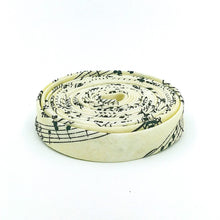 Load image into Gallery viewer, Double Fold Bias Tape 1/2&#39;&#39; Journal Basics Music Score Parchment Bias Binding
