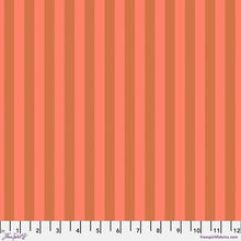 Load image into Gallery viewer, Tula Pink True Colors Tent Stripe NEON Lunar Orange Fabric Half Yards
