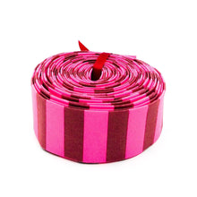 Load image into Gallery viewer, Quilt Binding Tula Pink NEON Tent Stripe Nova Red 1/2&#39;&#39; Stripe Single Fold Binding
