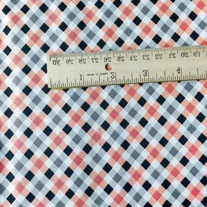 Double Fold Bias Tape 1/2'' Fright Delight Gingham Check Black Orange Halloween Bias Binding