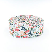 Load image into Gallery viewer, Quilt Binding A Day In The Life Floral Ivory 1 1/4&quot; Single Fold Binding Echo Park
