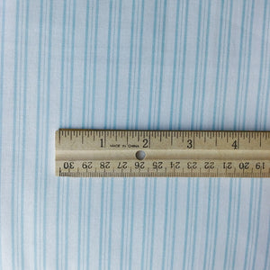 Double Fold Bias Tape 1/2'' Simply Country Ticking Stripe Light Blue and White Bias Binding Tasha Noel