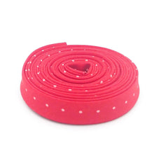 Load image into Gallery viewer, Double Fold Bias Tape 1/2'' Tiny Dots Watermelon Red Tula Pink Binding
