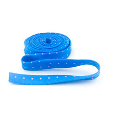 Load image into Gallery viewer, Double Fold Bias Tape 1/2&#39;&#39; True Colors Tiny Dots Sky Blue Tula Pink Bias Binding
