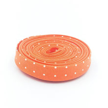 Load image into Gallery viewer, Double Fold Bias Tape 1/2&#39;&#39; True Colors Tiny Dots Peachy Orange Tula Pink Bias Binding
