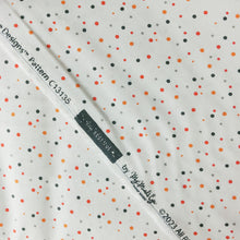 Load image into Gallery viewer, Quilt Binding Hey Bootiful Halloween Dots Off White 1 1/4&quot; Single Fold Binding My Mind&#39;s Eye
