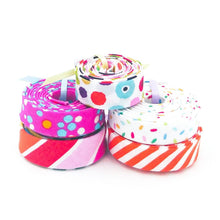 Load image into Gallery viewer, Double Fold Bias Tape 1/2'' Petites Follies 5 Piece Group #23
