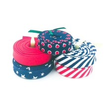 Load image into Gallery viewer, Double Fold Bias Tape 1/2'' Petites Patriotic Stripes 5 Piece Group #26
