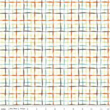 Load image into Gallery viewer, Happy At Home Plaid White Half Yard Fabric
