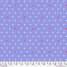 Load image into Gallery viewer, Quilt Binding Tula Pink Besties Unconditional Love Hearts Bluebell Single Fold 1 1/4&quot; Wide
