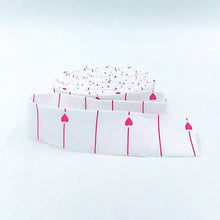 Load image into Gallery viewer, Quilt Binding All My Heart Stripe White Single Fold 1 1/4" Binding
