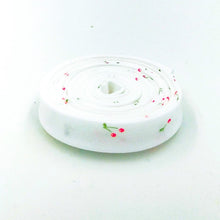 Load image into Gallery viewer, Double Fold Bias Tape 1/2&#39;&#39; Hust Hush 3 Cherries Jubilee White Bias Binding Riley Blake Designs
