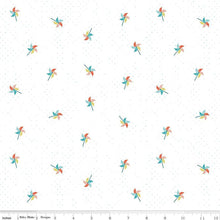 Load image into Gallery viewer, Hush Hush 3 Pink Pinwheel Party on White Half Yard Fabric
