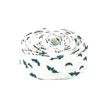 Load image into Gallery viewer, Quilt Binding Sophisticated Halloween Bats Cream 1 1/4" Single Fold Binding My Mind's Eye

