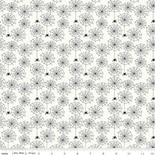 Load image into Gallery viewer, Quilt Binding Beggar's Night Spiderwebs Cream 1 1/4" Single Fold Binding Sandy Gervais
