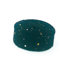 Load image into Gallery viewer, Quilt Binding Sohisticated Halloween Stars Black 1 1/4&quot; Single Fold
