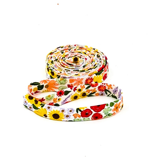 Double Fold Bias Tape 1/2'' Homemade White Bias Binding Echo Park