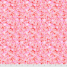 Load image into Gallery viewer, Calendar Girls Love Day White Hearts Fabric Half Yards
