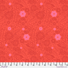 Load image into Gallery viewer, Love Always, AM Lace Coral Red Fabric Half Yards
