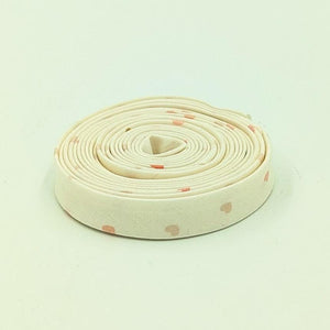 Double Fold Bias Tape 1/2&#39;&#39; Hush Hush 4 Heart Attack Cream Bias Binding Riley Blake Designs
