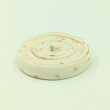 Load image into Gallery viewer, Double Fold Bias Tape 1/2'' Hush Hush 4 Heart Attack Cream Bias Binding Riley Blake Designs
