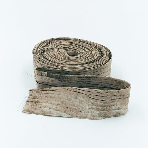Quilt Binding Wood Grain Taupe Brown 1 1/4" Single Fold Riley Blake Designs