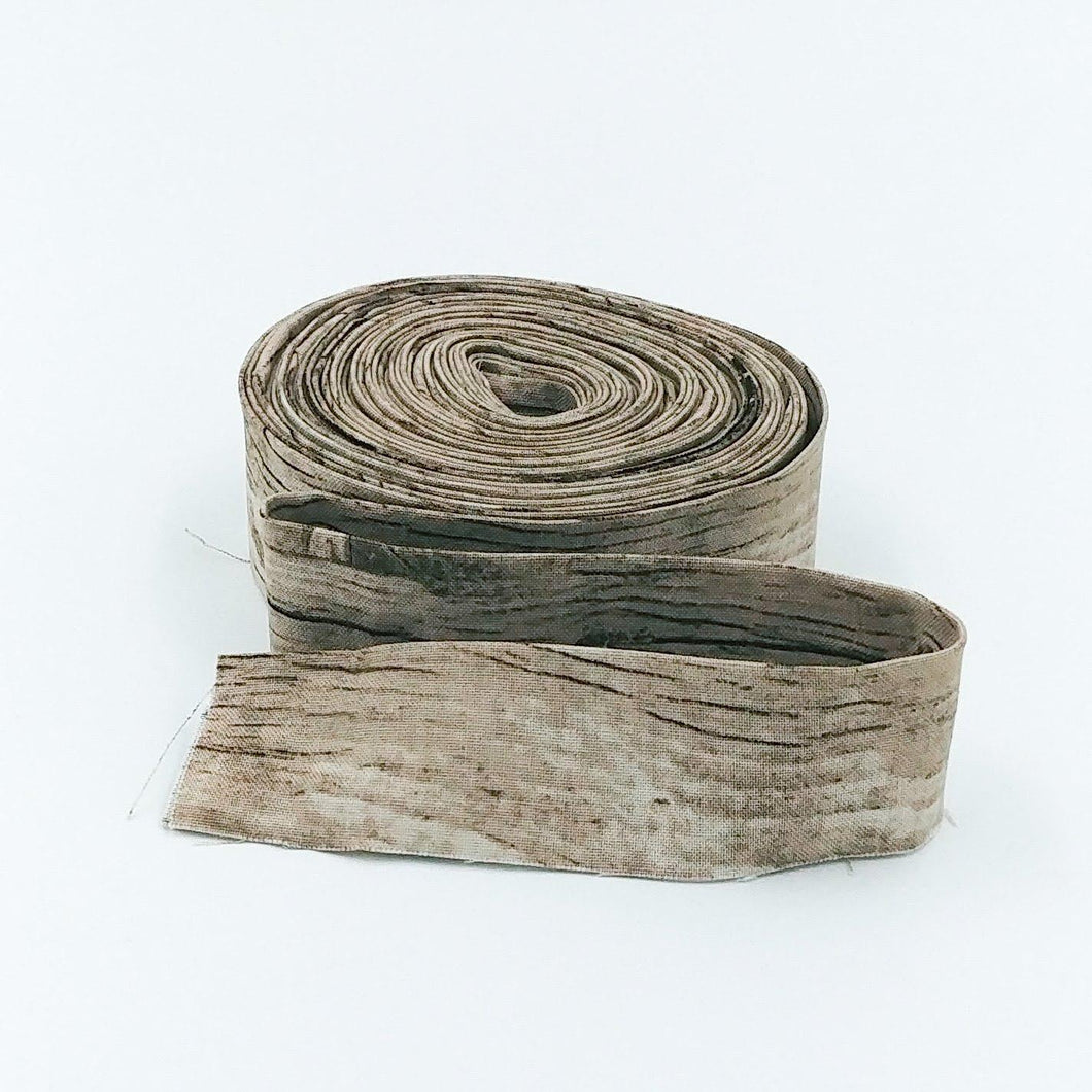 Quilt Binding Wood Grain Taupe Brown 1 1/4" Single Fold Riley Blake Designs