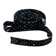 Load image into Gallery viewer, Double Fold 1/2&#39;&#39; Bias Tape Black and White Musical Poco Katie Pasquini Masopust Free Spirit Fabrics
