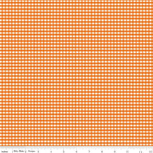 Load image into Gallery viewer, Gingham 1/8" Checked Autumn Orange Half Yard Fabric
