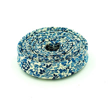 Load image into Gallery viewer, Double Fold Bias Tape 1/2&#39;&#39; Wide Liberty of London Tana Lawn  Katie &amp; Millie Blue/Cream 3 Yards
