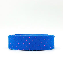 Load image into Gallery viewer, Quilt Binding Tula Pink True Colors Tiny Dot Sky Blue Single Fold 1 1/4&quot; Wide
