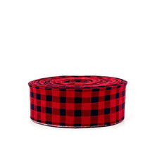 Load image into Gallery viewer, Quilt Binding Gingham Red/Navy Blue 1/4&#39;&#39; Checked Riley Blake Designs I Love You S&#39;more

