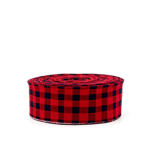 Quilt Binding Gingham Red/Navy Blue 1/4&#39;&#39; Checked Riley Blake Designs I Love You S&#39;more