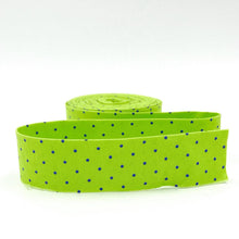 Load image into Gallery viewer, Quilt Binding Tula Pink True Colors Tiny Dot Meadow Green 1 1/4" Single Fold Binding
